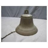 Bronze Hanging Bell with Attached Clapper