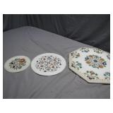 Marble Inlay Decorative Plates