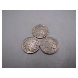 1936 D & S Buffalo Nickels Trio