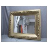 Elegant Ornate Gold-Toned Wall Mirror