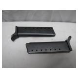 Two Metal Firearm Magazines