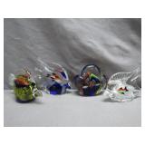 Handcrafted Glass Fish Figurines