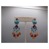 Pair of 925 Marked Dangle Earrings