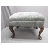 Upholstered Stool With Cabriole Legs