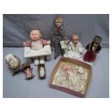 8 Unique Dolls with Accessories