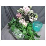 Floral Decor Bundle with Ferns and Wreath
