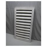 Wooden Shutter-Style Vent Panel, White Finish