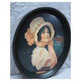 Coca-Cola Advertising Tray With Victorian Lady