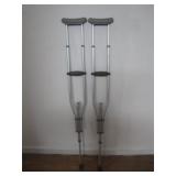 Adjustable Aluminum Crutches for Mobility Support