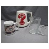 3 Collectible Beer Mugs and Glasses