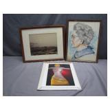 Three Signed Art Pieces