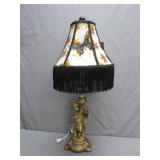 Victorian Style Handmade Uranium Lamp
