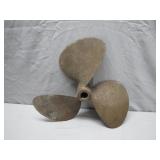 Solid Brass Three-Blade Boat Propeller