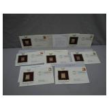 22 Kt Gold First Day of Issue Stamps Collection
