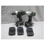 Hitachi Cordless Drill and Driver Set