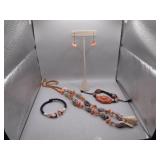 Lot of Handmade Shell Jewelry Set