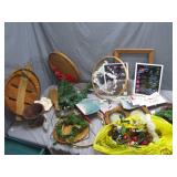 Eclectic Lot of Crafting Supplies and Decor