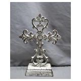 Ornate Cast Iron Molded Cross
