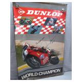 Signed Dunlop Racing Poster: World Champion