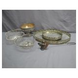 Elegant Assorted Silver-Plated Tableware Set