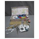 Craft Supplies in Decorative Box