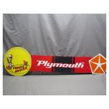 Handpainted Plymouth Coyote Duster Sign