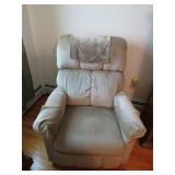 Classic Lazy Boy Recliner in Neutral Fabric