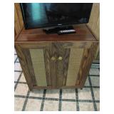 Wooden Cabinet With Woven Doors