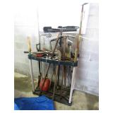 Garden Tools With Organizer Rack