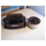 West Bend Grill and Rival Crock-Pot Pair