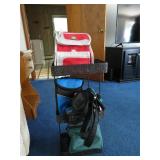 Metal Three-Tier Rolling Storage Rack
