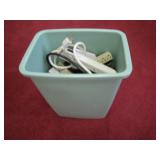 Bin Full of Power Strips and Extension Cords
