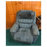 Classic Lazy Boy Recliner in Blue Fabric