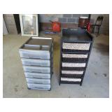 Two Multi-Drawer Storage Units