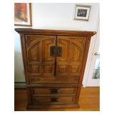 Wooden Cabinet With Glass Top Cover