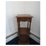 Compact Wooden Side Table with Drawer