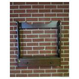 Wooden Wall Rack With Drawer and Keyhole