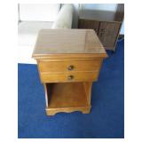 Small Wooden Cabinet End Table With Storage