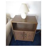 Wooden End Table Cabinet with Storage