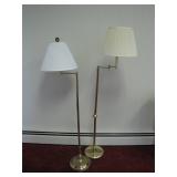 Brass Swing Arm Floor Lamps
