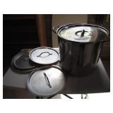 Large Stainless Steel Stock Pot With Lids
