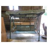 Metal Swing Frame with Canopy, Needs TLC