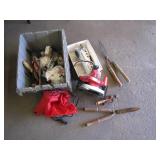 Tools And Equipment in Storage Bin