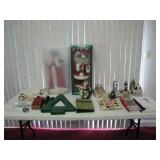 Festive Holiday Decorations and Nativity Set