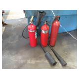 Three Dry Chemical Fire Extinguishers