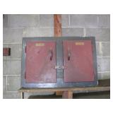 Double-Door Steel Wall Cabinet with Shelving