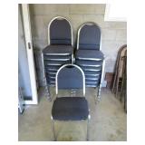 16 Blue Cushioned Chairs