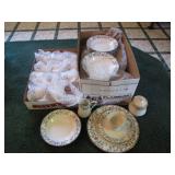 China Pearl Fine Dinner Set with Floral Motif