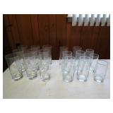 Complete Set of 18 Glasses, 3 Styles