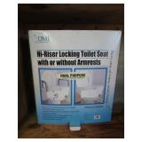 DMI Hi-Riser Locking Toilet Seat